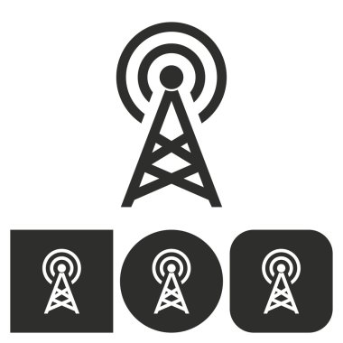 İletişim kulesi - vektör simgesi.