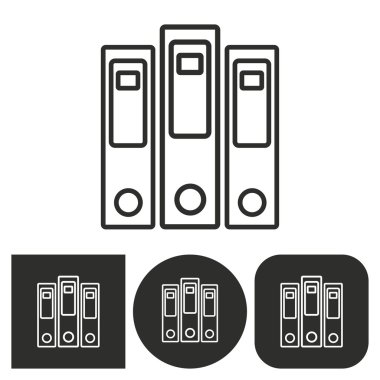 Binder - vektör simgesi.