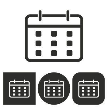 Takvim - vektör simge planlama.