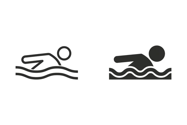 Pool - icono de vector . — Archivo Imágenes Vectoriales