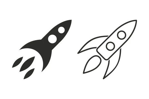 Rocket - vector icon. — Stock Vector