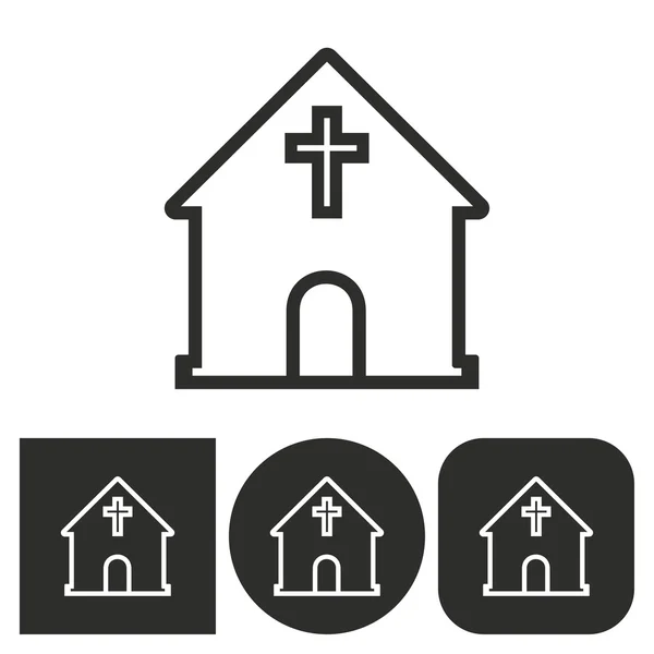 Kirche - Vektor-Symbol. — Stockvektor