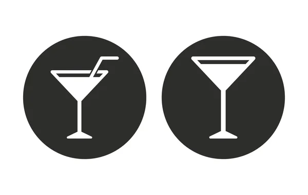 Cocktail - ícone vetorial . — Vetor de Stock