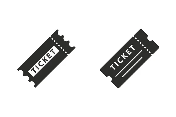 Ticket - icono de vector . — Vector de stock