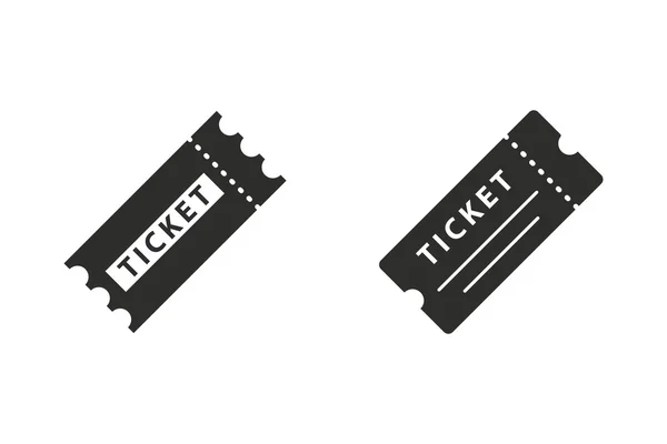 Ticket - icono de vector . — Archivo Imágenes Vectoriales