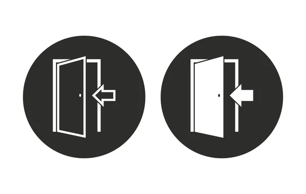 Puerta - icono de vector . — Vector de stock