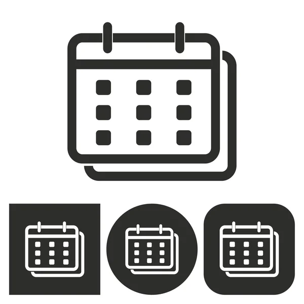 Calendário de planejamento - ícone vetorial . —  Vetores de Stock