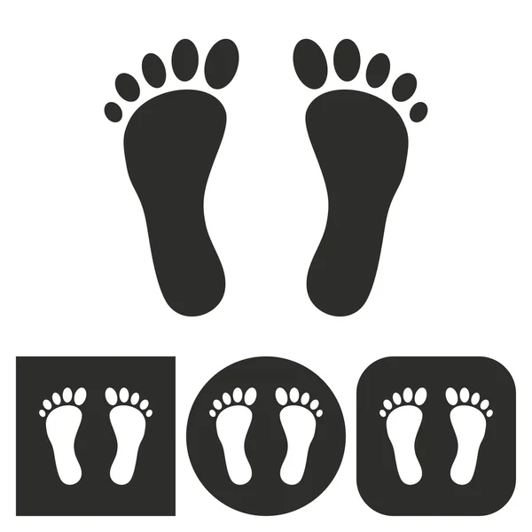 Foot - vector icon. — Stock Vector