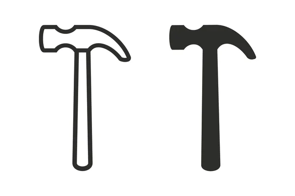 Hammer - Vektor-Symbol. — Stockvektor