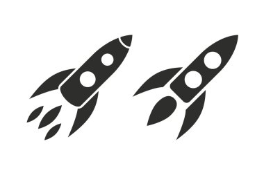 Roket - vektör simgesi.