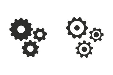 Ayarlar - vektör simgesi.