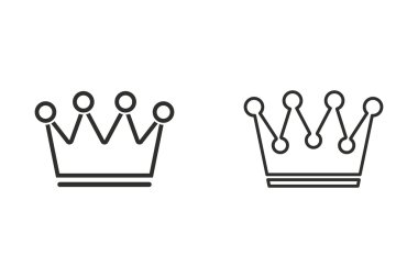 Taç - vektör simgesi.
