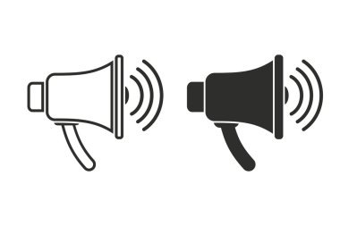 Hoparlör - vektör simgesi.