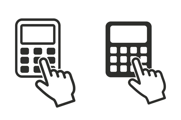 Calculadora - icono de vector . — Vector de stock