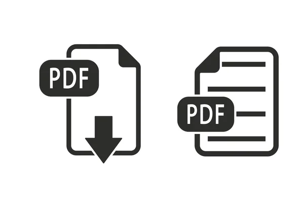 PDF - icône vectorielle . — Image vectorielle