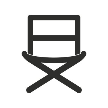 Yönetmen koltuğu - vektör simgesi.