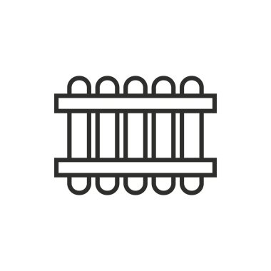 Çit - vektör simgesi.