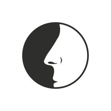 Burun - vektör simgesi.