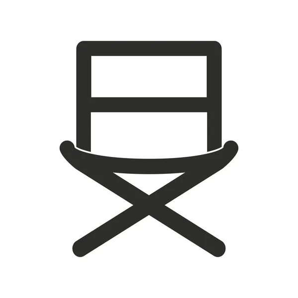 Cadeira do diretor - ícone vetorial . — Vetor de Stock