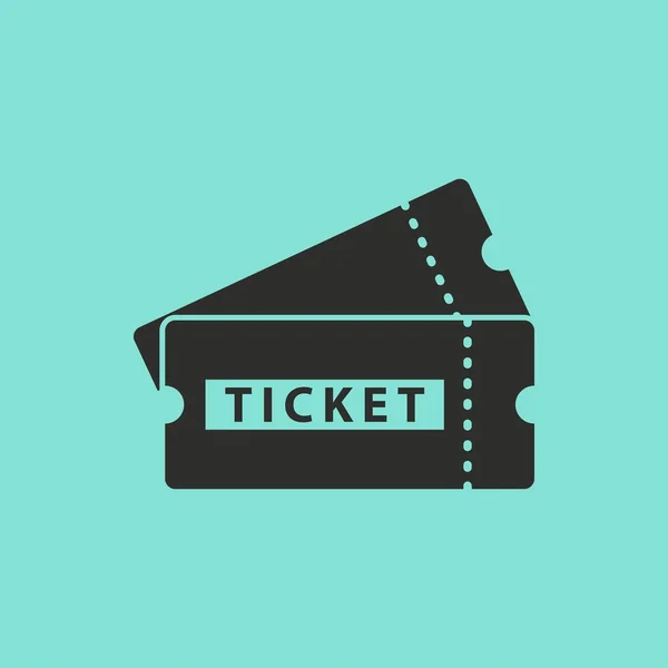 Ticket - vector pictogram. — Stockvector