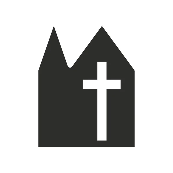 Iglesia - icono de vector . — Vector de stock