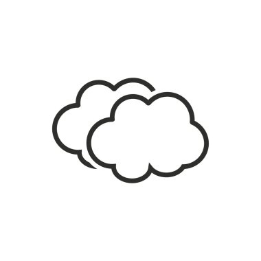 Bulutlar gökyüzü - vektör simgesi.