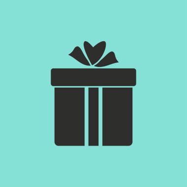 hediye kutusu - vektör simgesi.