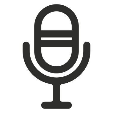 Mikrofon - vektör simgesi.