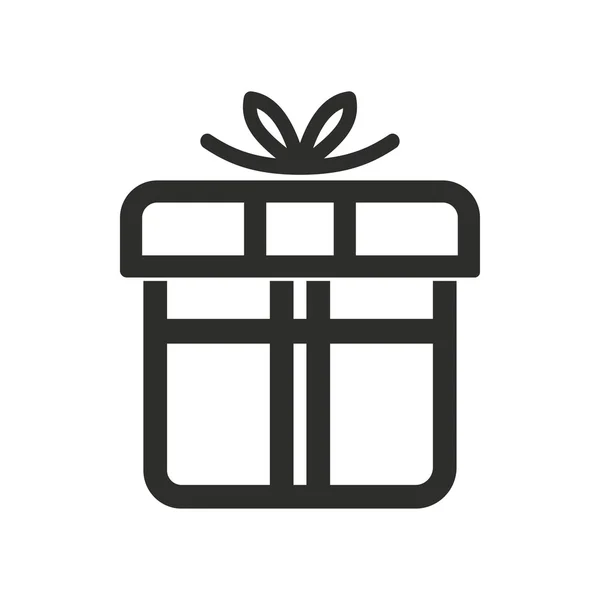 Caja de regalo - Vector icono . — Archivo Imágenes Vectoriales