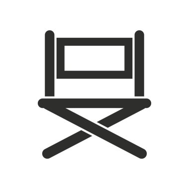 Yönetmen koltuğu - vektör simgesi.