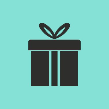 hediye kutusu - vektör simgesi.