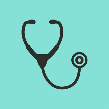 Stetoskop - vektör simgesi.