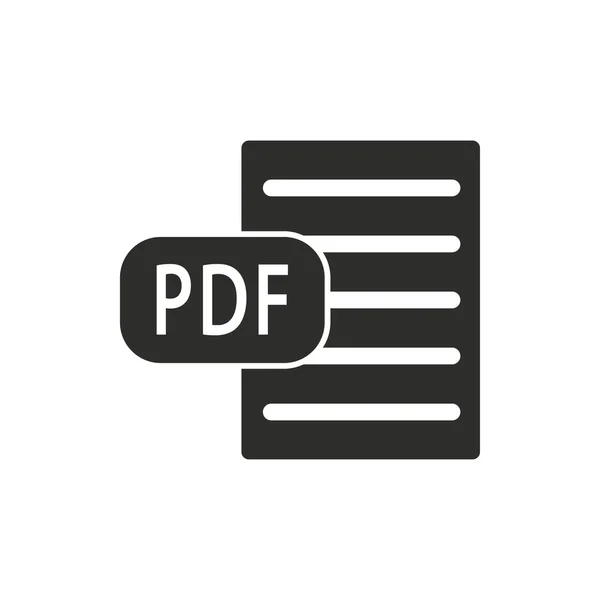 PDF - ícone vetorial . — Vetor de Stock