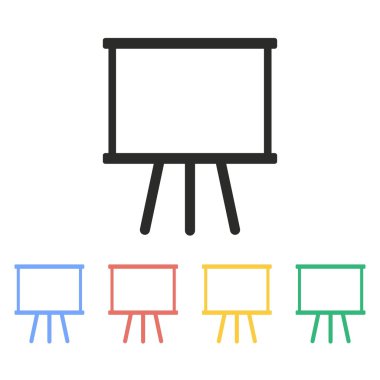 Diyagram kurulu - vektör simgesi.