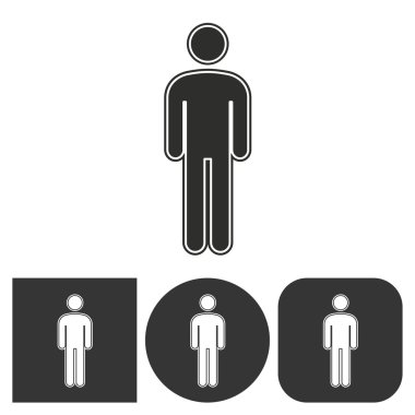 Man - vektör simgesi.