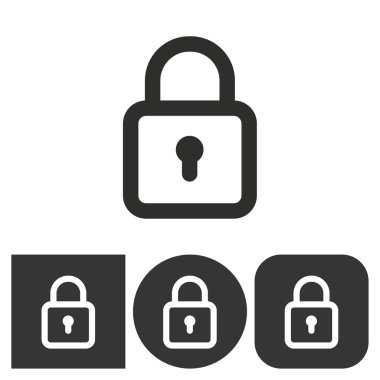 Kilit - vektör simgesi.