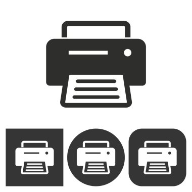 Yazıcı - vektör simgesi.