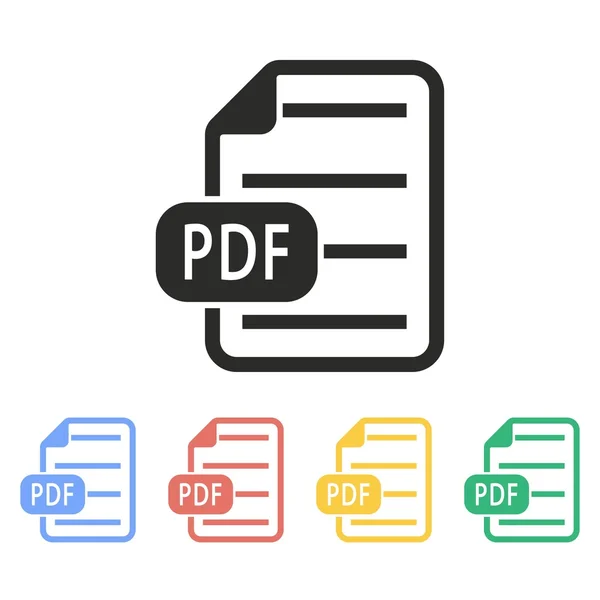 PDF - εικονίδιο του φορέα. — Διανυσματικό Αρχείο