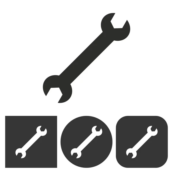 Wrench - vector icon. — Stock Vector