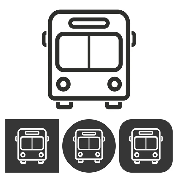 Bus - icono de vector . — Archivo Imágenes Vectoriales