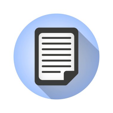 Belge vektör simgesi.