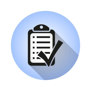 Denetim listesi vektör simgesi.