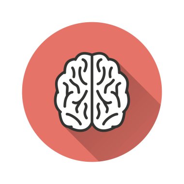 beyin vektör simgesi.