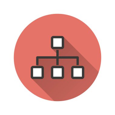 Ağ vektör simgesi.