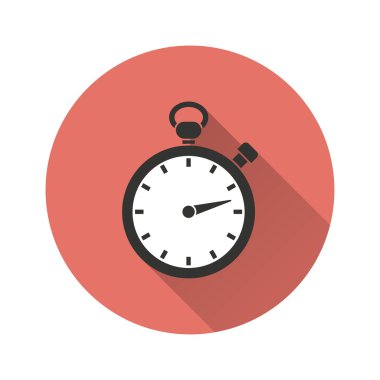 Stopwatch vektör simgesi.