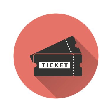 Bilet vektör simgesi.