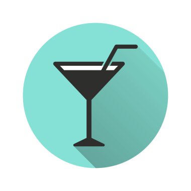 Kokteyl vektör simgesi.