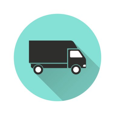 Kamyon Vektörü Simgesi.