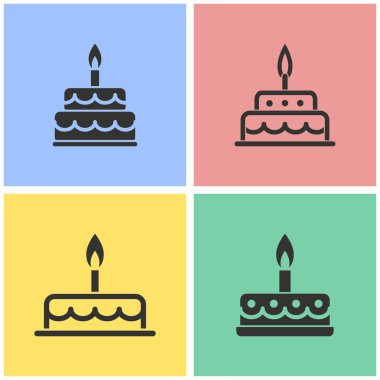 hediye kutusu simge seti.