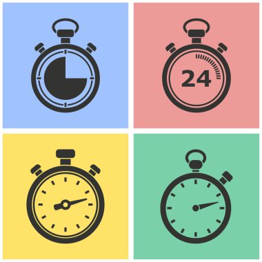 Kronometre Icon set.